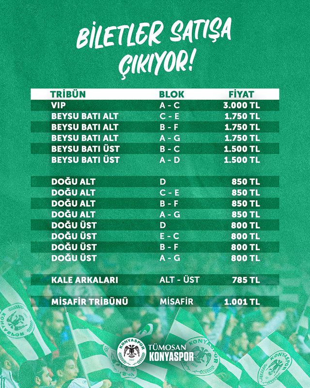 Konyaspor'un Bir Sonraki Maçının Biletleri Yakında Satışta!