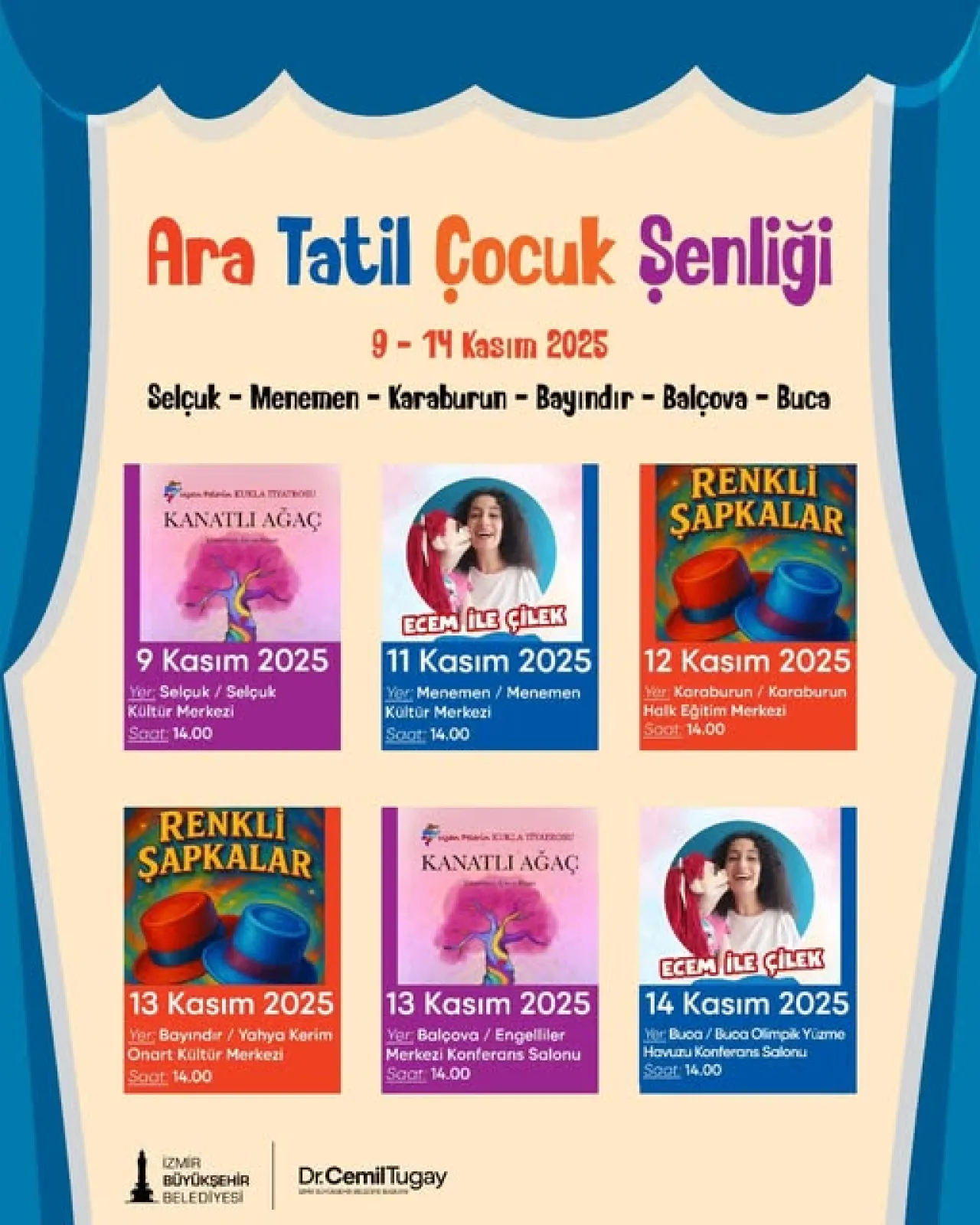Ara Tatilde Çocuklar İzmir'de Ücretsiz Şenlikle Buluşuyor