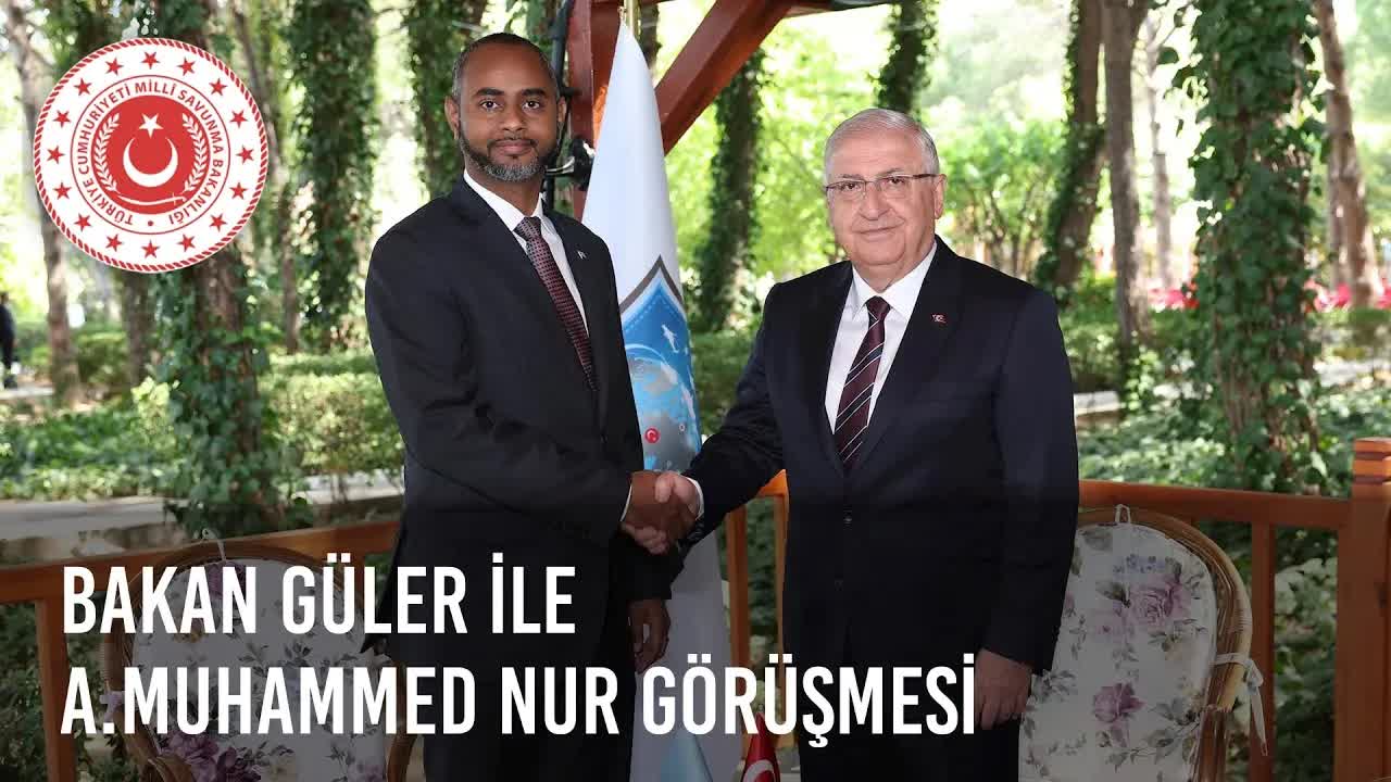 Görüşme: Milli Savunma Bakanı Yaşar Güler, Somali Savunma Bakanı Abdulkadir Muhammed Nur İle Buluştu