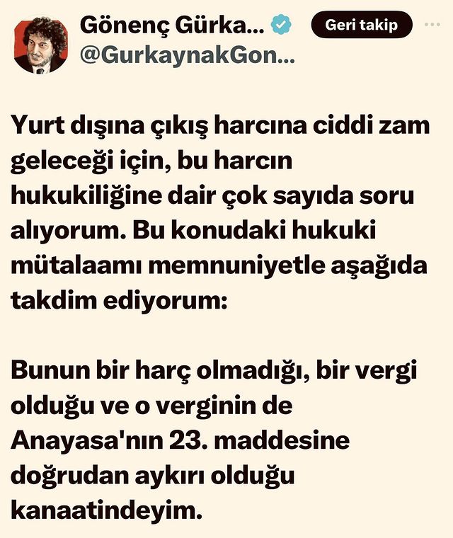 Fazıl Say, Yurtdışı Çıkış Harcı Zamlarını Eleştirdi