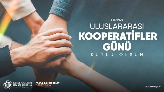 Ticaret Bakanı Ömer Bolat: Kooperatifler Toplum Refahına ve Ekonomiye Katkı Sağlıyor