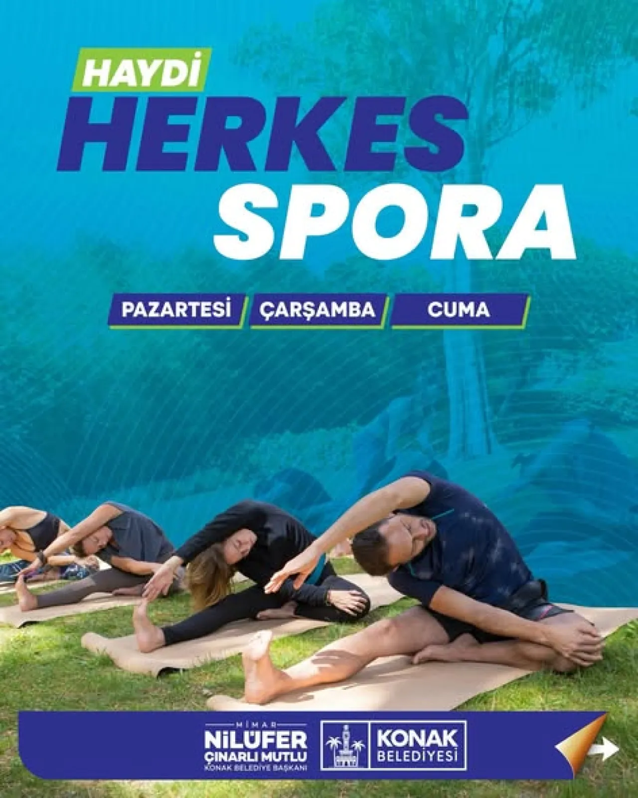 Konak'ta Ücretsiz Sabah Sporu ile Sağlıklı Yaşam Hareketi